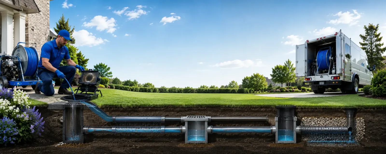 Outdoor drain cleaning information for Albion, OK